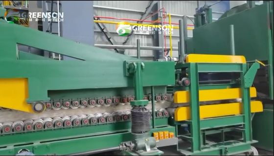 좋은 가격 10-15 미터 / 분 속도 미네랄 울 보드 생산 라인 온라인으로