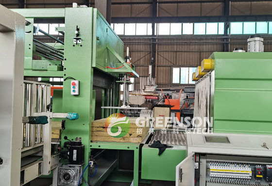 좋은 가격 1.2 미터 너비 벽판 바위 울 패널 생산 라인 온라인으로