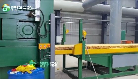 80-200kg/m3 원료 밀도 고급 PLC 제어 기술로 바위 솜 생산 라인
