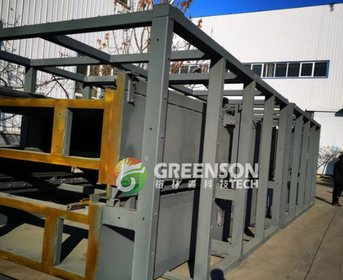 좋은 가격 1200mm-2400mm 길이의 맞춤형 암면 생산 라인, PLC 제어, 연간 30000-60000톤 생산 능력 온라인으로