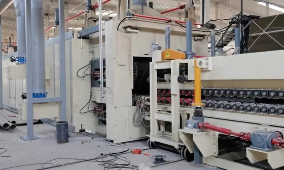 PLC 제어 락울 단열재 생산 라인