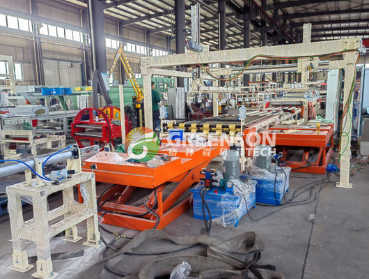 좋은 가격 Fully Automatic Lamination Machine for PVC Film Gypsum Board with 380V 50HZ Voltage and 2-6 Million Square Meters Capacity 온라인으로