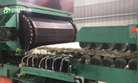 좋은 가격 1200-2400mm 보드 폭의 암면 생산 라인, 80-200kg/m3 밀도 및 해외 엔지니어 지원 온라인으로