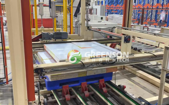 좋은 가격 55kw PVC 필름 코팅 석고 보드 기계, 연간 200만~600만 평방미터 생산, 최대 1300mm 라미네이팅 폭 온라인으로