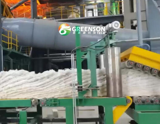 80-200kg/m3 원료 밀도 PLC 제어 시스템 및 380V/50Hz 전원 공급 장치를 갖춘 산업용 고밀도 암면 보드 생산 라인