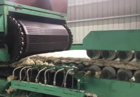 좋은 가격 자동 PLC 제어 광물 양털 보드 제조를 위한 1.2 미터 폭의 바위 양털 생산 라인 온라인으로