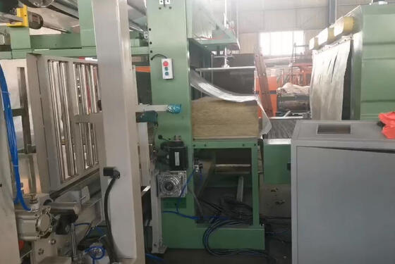 PLC 제어 고온 경화 및 80-200kg/m3 원료 밀도를 갖춘 암면 생산 라인