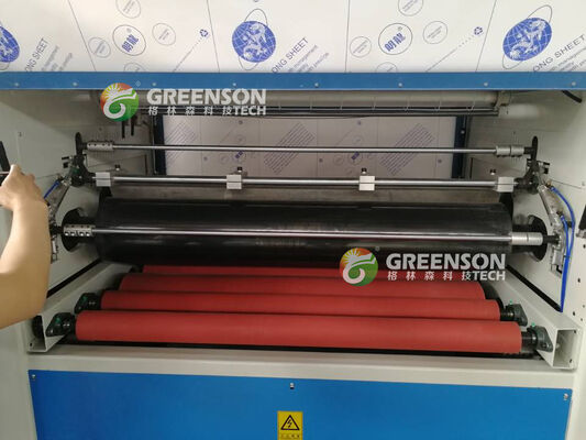 좋은 가격 5~17m/min 생산 속도, PLC 제어, 환경 친화적 인 PUR 고온 녹음 접착제와 함께 완전 자동 라미네이션 기계 온라인으로