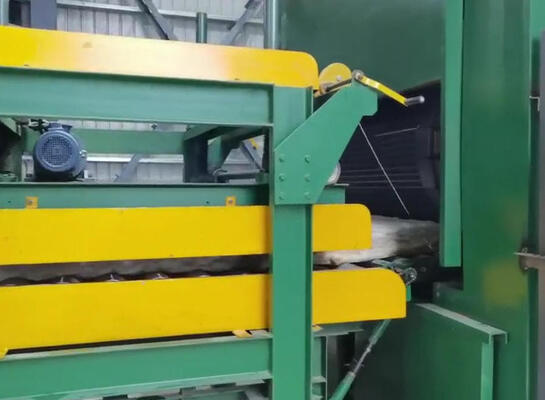 좋은 가격 80-200kg/m3 바잘트 울 보드를 위한 고온 가공으로 PLC 제어 바암 울 생산 라인 온라인으로