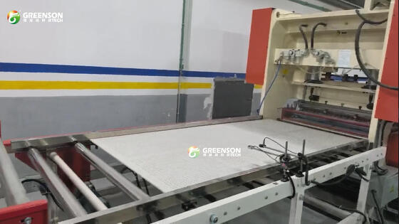 좋은 가격 160 톤 압력 11 KW 전력 1 년 보증과 함께 지프스 보드 뚫기 기계 온라인으로