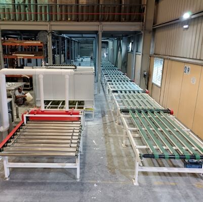 Decorative Plaster Board Spray Painting Machine Line