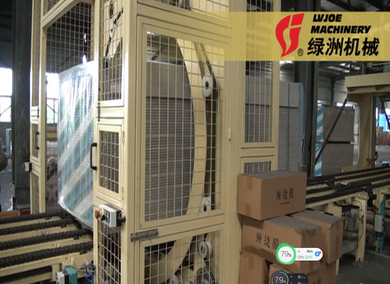청소하고 유지하게 쉬운 자동 석고 보드 감싸는 기계 380v 23kw 힘